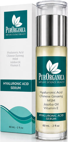 PurOrganica Hyaluronic Acid Serum - 2 OZ