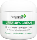 PurOrganica Urea 40% Foot Cream - With Pumice Stone and Brush - 4 OZ